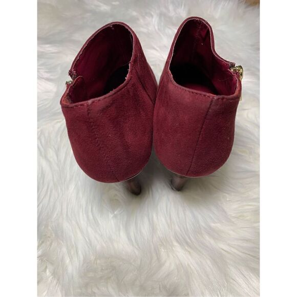 Liz Clairborne wine red color heels size 9.5 - Picture 5 of 6